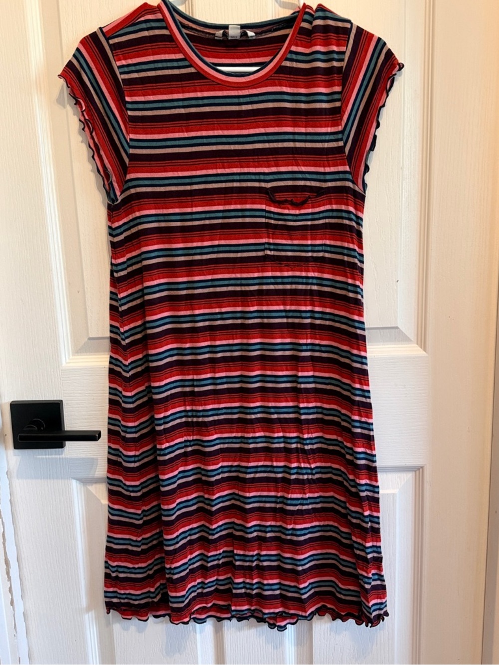 American Eagle Outfitters Striped Knit dress in Red, Pink & Blue